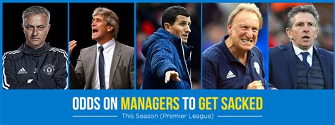 odds on managers to be sacked